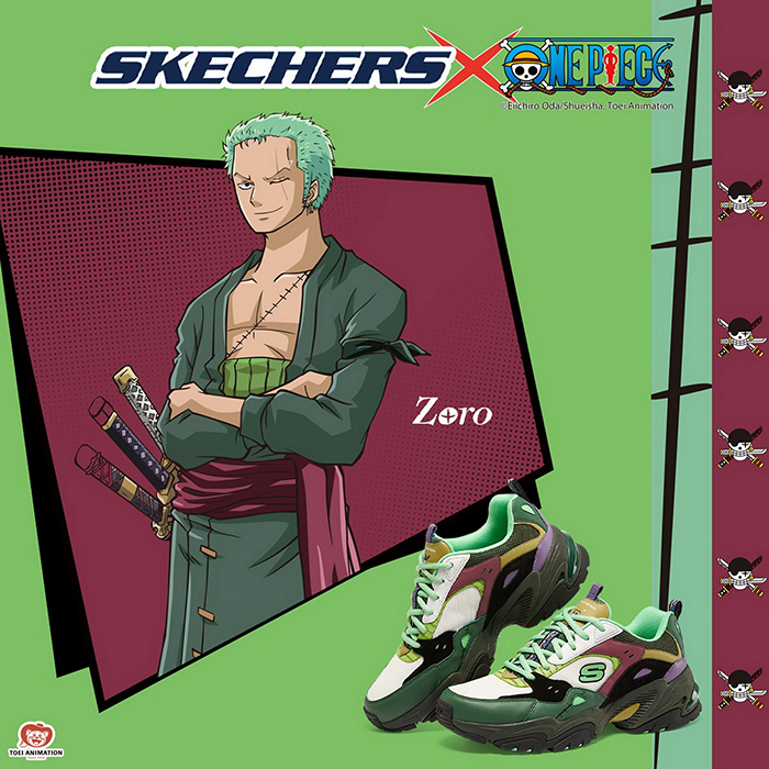 Skechers x One Piece Collection Featuring Zoro